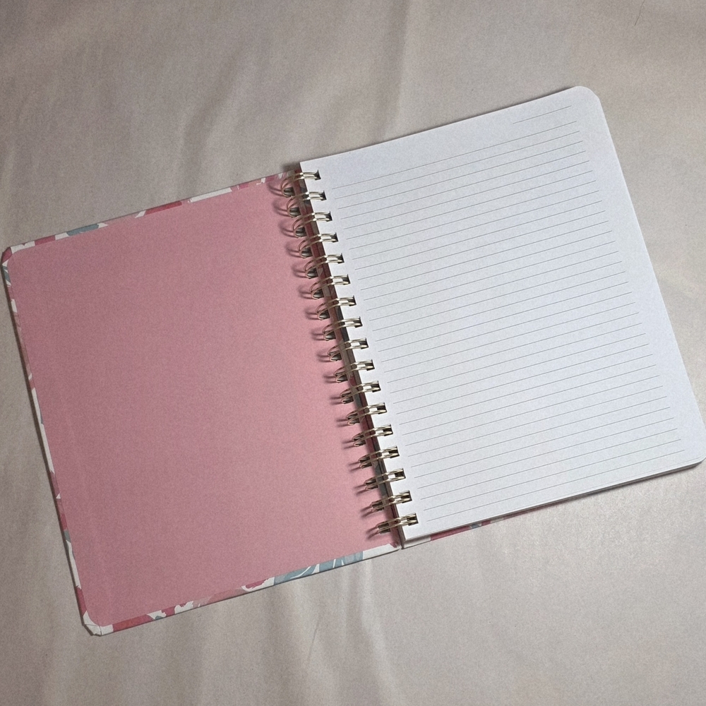 Journal Floral Faith Spiral Notebook - Pink and Green - Picture 3 of 4